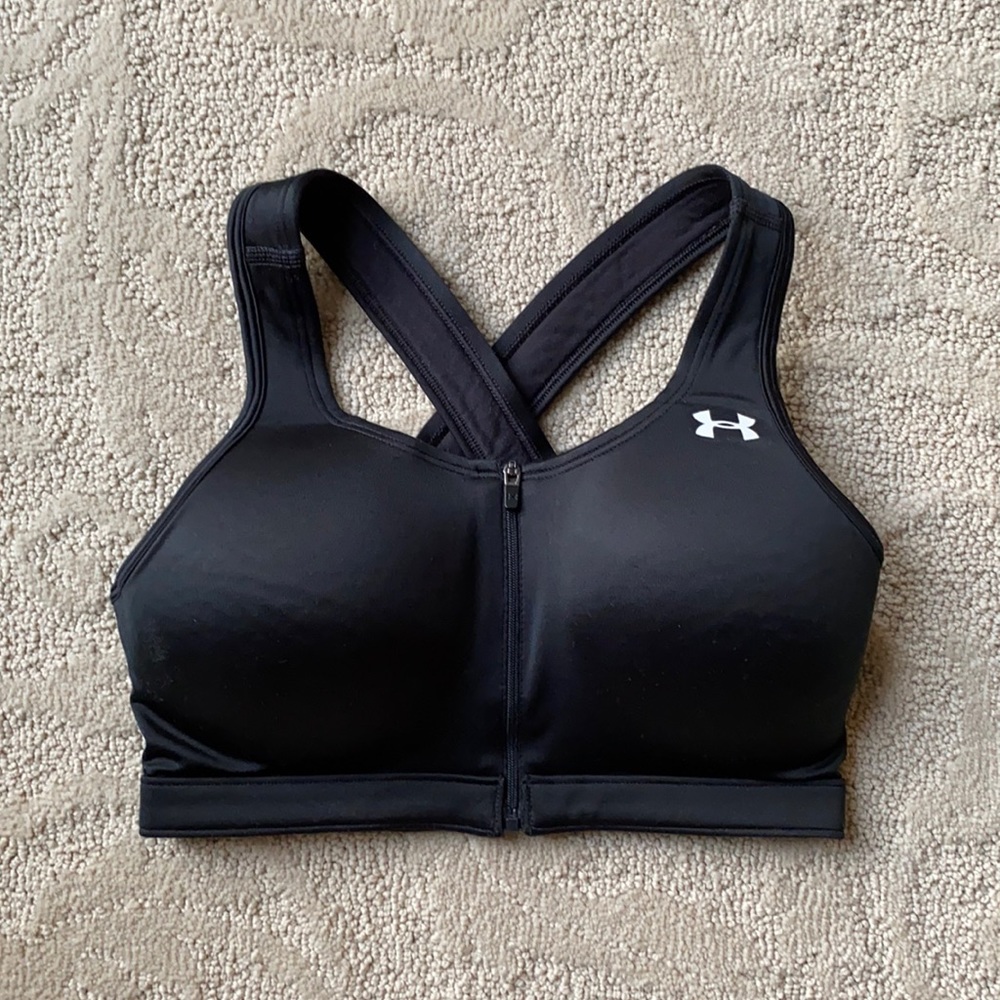Under Armour | High-Impact Crossback Zip Sport Bra
